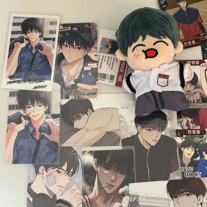 [BUNJANG] Garbage Time Jeon Yeongjung Custom Doll Photocard Bundle Set / 가비지타임 전영중 작뿡인형 비공굿 포카 공식 포카 일괄