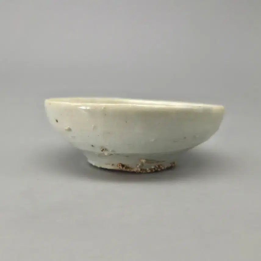 [BUNJANG] Joseon Dynasty Late Period Iron Traces White Porcelain Cup Bangsan Kiln / 조선후기 철사흔이 특이한 방산가마 순백자 잔