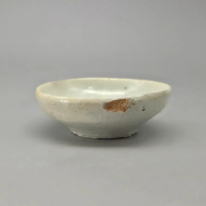 [BUNJANG] Joseon Dynasty Late Period Iron Traces White Porcelain Cup Bangsan Kiln / 조선후기 철사흔이 특이한 방산가마 순백자 잔