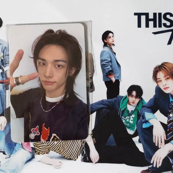 [BUNJANG] Stray Kids Hyunjin This&amp;That Pre-recording Photocard / 스트레이키즈 This&amp;That 사녹 현진 공방포카 양도