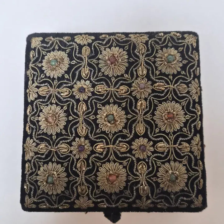 [BUNJANG] Vintage Zardozi Gemstone Case / 빈티지 Zardozi 원석 케이스