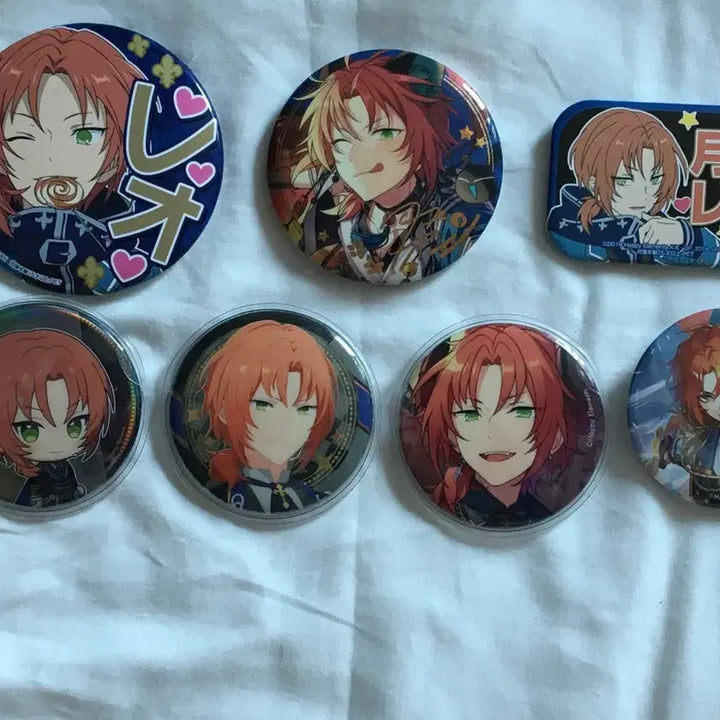 [BUNJANG] Ensemble Stars Tsukimaga Leo Can Badge &amp; Rubber Strap Collection (Includes Rare Checkmate Items) / 체크메이트 희귀매물 포함 | 앙스타 츠키나가 레오 캔뱃지, 러버스트랩 자석