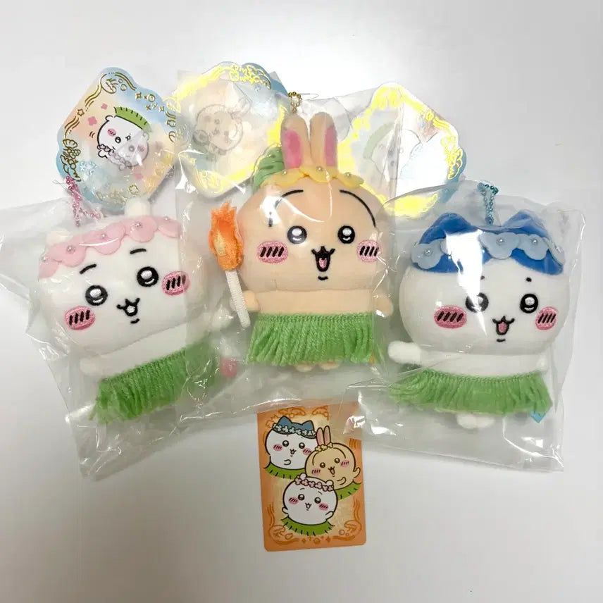 [BUNJANG] Chiikawa Mermaid Island Mascot 3 Types &amp; Bonus Card Set / 치이카와 인어섬의 비밀 마스코트 3종 및 특전 카드