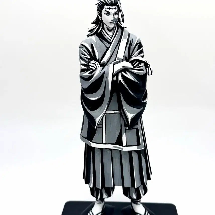 [BUNJANG] GRUCHILLA EDITION Geto Suguru Repainted Figure (Black &amp; White) / 주술회전 켄자쿠 흑백 리페인팅