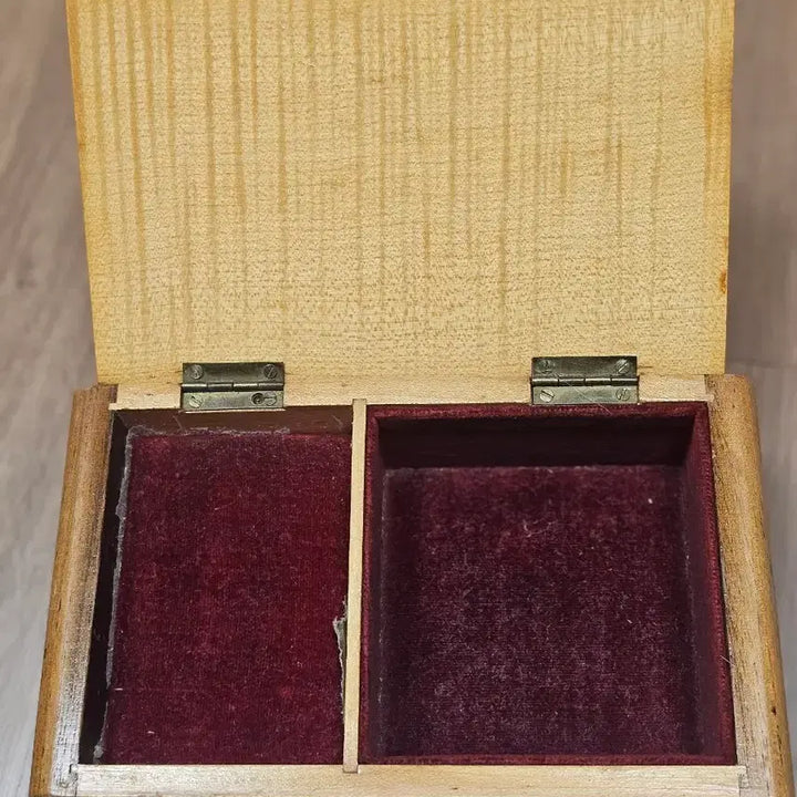 [BUNJANG] Vintage English Wood Jewelry Box / 영국 빈티지 우드 보석함