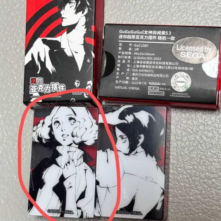 [BUNJANG] Persona 5 Okumura Haru Noir Mini Acrylic Block / 페르소나5 중국 세가 굿즈 미니 아크릴 블럭 오쿠무라 하루 누아르