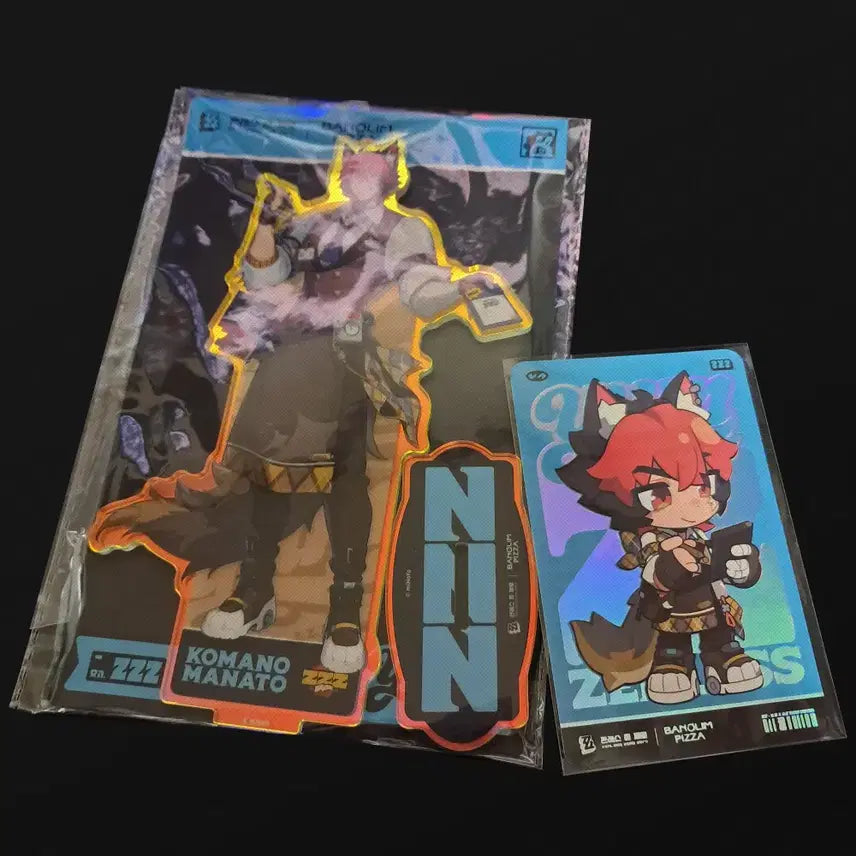 [BUNJANG] Zenless Zone Zero Manato Acrylic Standee &amp; Photocard Bundle Set / 반올림 젠레스 존 제로 콜라보 마나토 아크릴,포토카드(리딤 미사용) 젠존제
