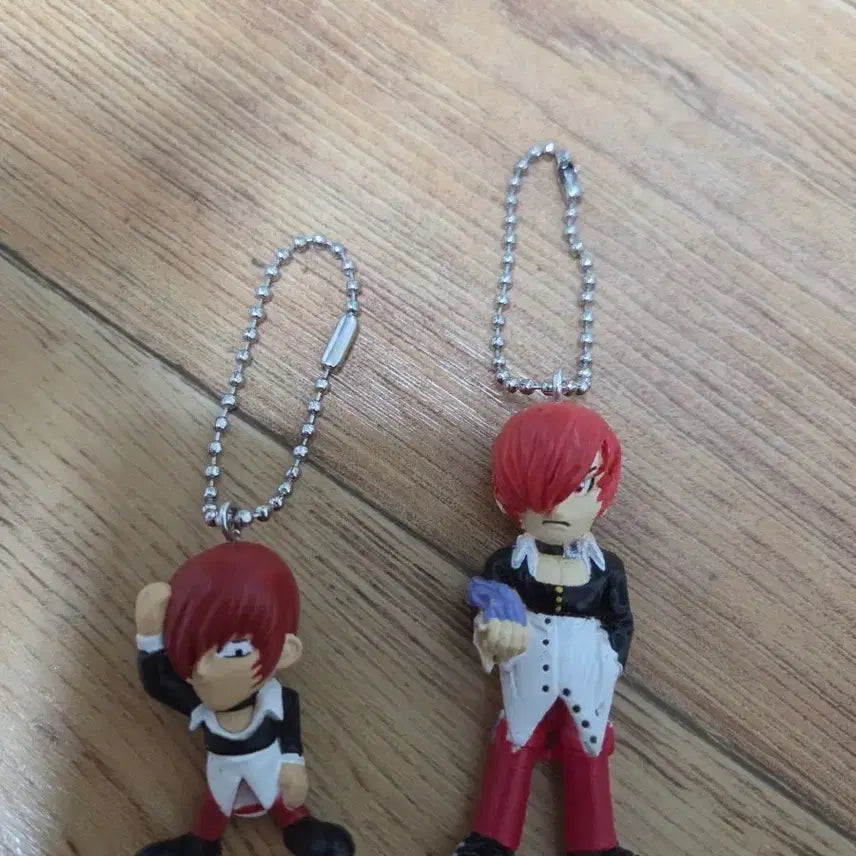 [BUNJANG] The King of Fighters Iori Yagami Keychain Figure Set (2 Versions) / 킹오브파이터 열쇠고리 피규어 이오리 2개 세트