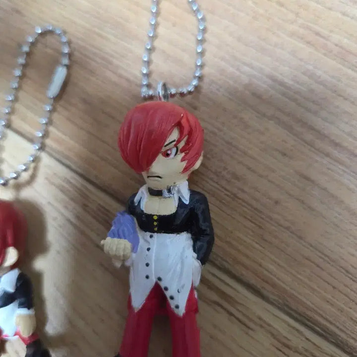 [BUNJANG] The King of Fighters Iori Yagami Keychain Figure Set (2 Versions) / 킹오브파이터 열쇠고리 피규어 이오리 2개 세트