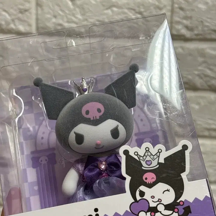 [BUNJANG] Kuromi Purple Crown Dress Plush / 쿠로미 인형 보라색 왕관 드레스 플로키 인형