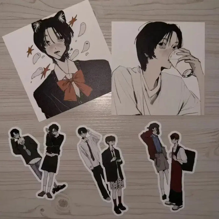 [BUNJANG] BOYNEXTDOOR Sungho Jaehyun Yunhak Sticker Postcard Bundle Set / 보이넥스트도어 보넥도 성호 재현 운학 스티커 엽서 진저님 통판