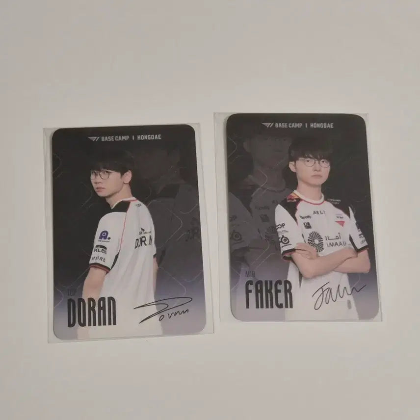 [BUNJANG] T1 Faker Doran Photocard / T1 티원 베캠 포카 페이커 faker + 도란 doran 판매