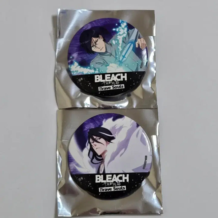 [BUNJANG] Bleach: Brave Souls Kanji Badge Set - Byakuya, Uryu / 일괄 새상품)블리치 브레이브 소울즈 캔뱃지 뱌쿠야, 우류