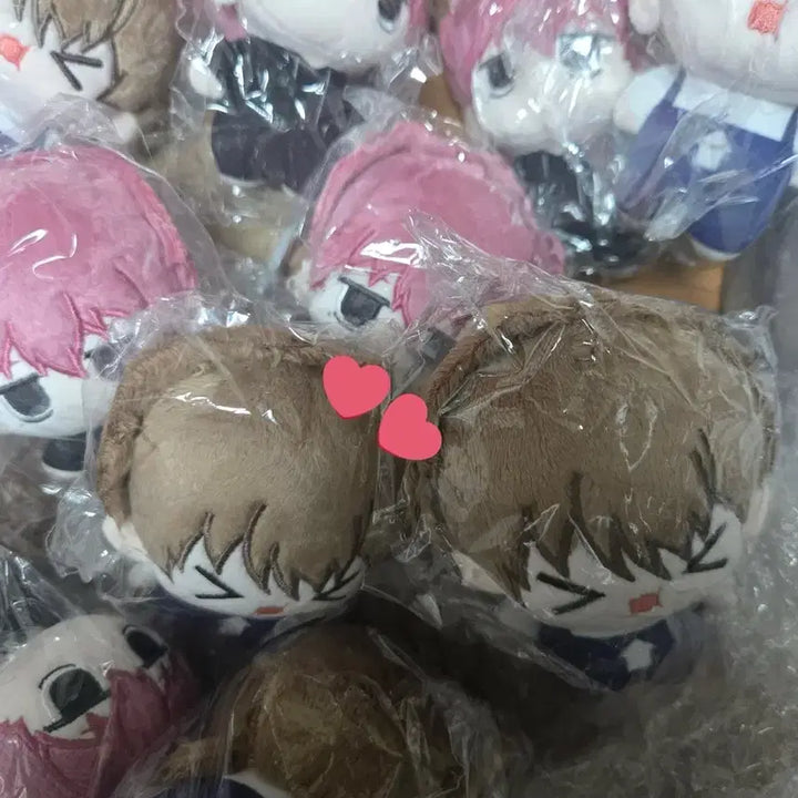 [BUNJANG] Fukuhara Tamon &amp; Kinoshita Utage 10cm Plush Doll Bundle Set / 타몬군 지금 어느쪽?! 타몬 우타게 비공식 10cm 누이 인형