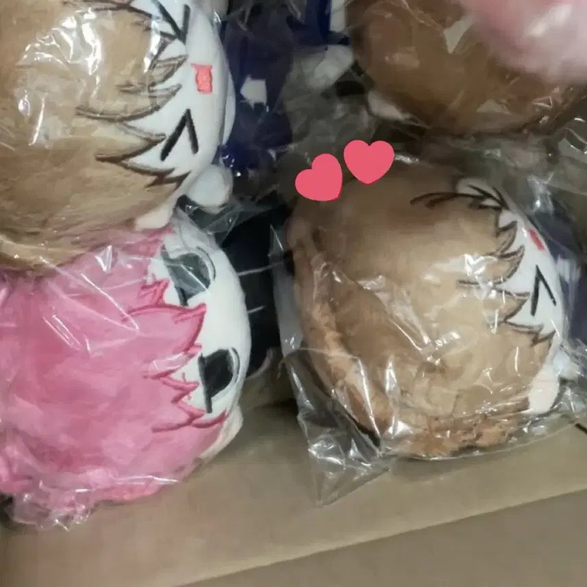 [BUNJANG] Fukuhara Tamon &amp; Kinoshita Utage 10cm Plush Doll Bundle Set / 타몬군 지금 어느쪽?! 타몬 우타게 비공식 10cm 누이 인형