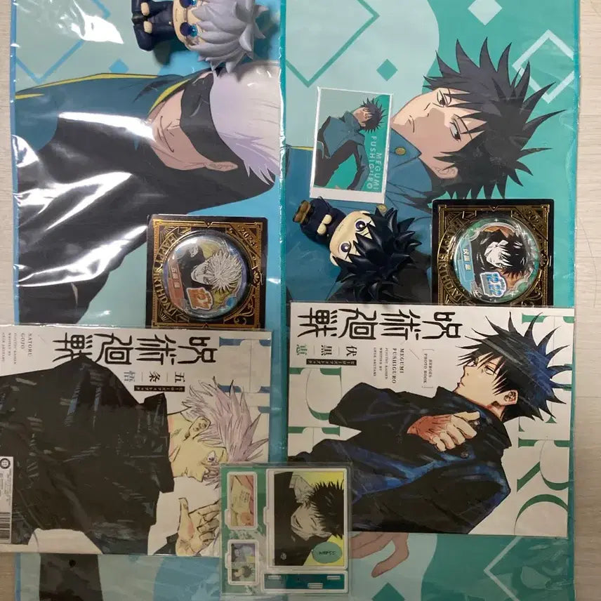 [BUNJANG] Jujutsu Kaisen Gojo Satoru &amp; Fushiguro Megumi Merchandise Bundle Set (Unsealed) / 주술회전 고죠 사토루 후시구로 메구미 굿즈 일괄 판매
