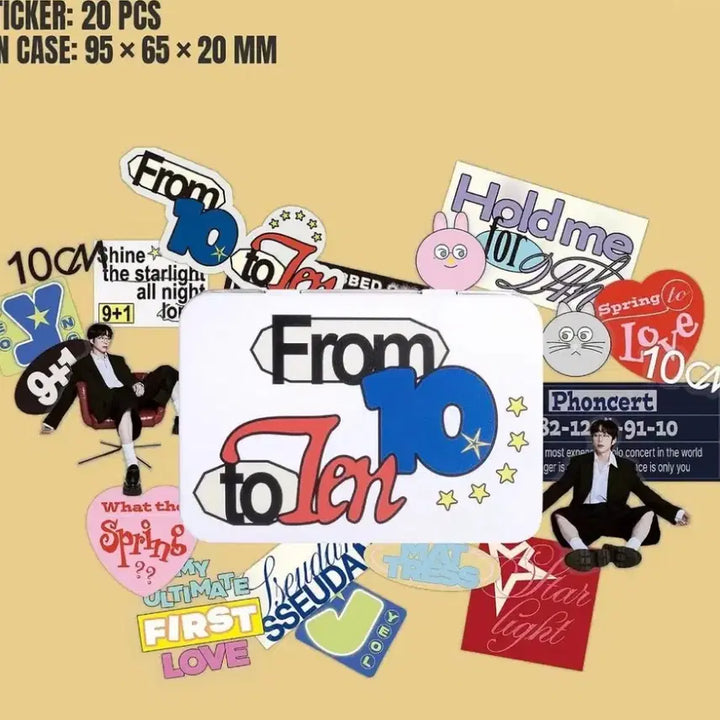 [BUNJANG] 10CM Kwon Jung-yeol Tin Case Sticker Set / 10CM 권정열 틴케이스 스티커 세트