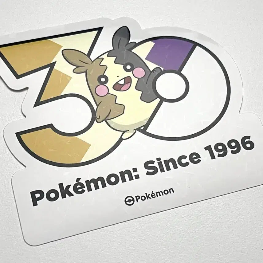[BUNJANG] Pokemon 30th Anniversary Logo Sticker Morpeko Basic / 포켓몬 30주년 기념 로고 스티커  모르페코 기본