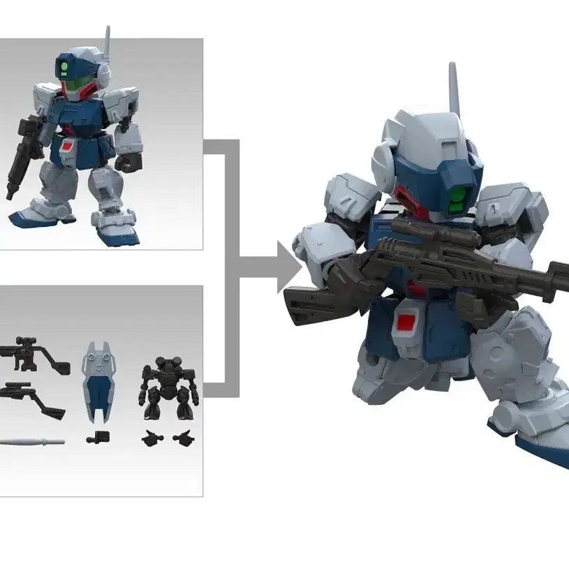 [BUNJANG] Bandai Mobility Joint Vol. 12 "Jim Sniper" with EX Parts (Sealed) / 건담 미개봉 반다이 모빌리티조인트 12탄 짐스나이퍼 , EX파츠팝니다