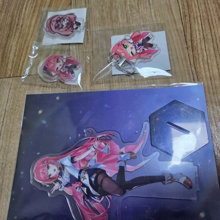 [BUNJANG] Stellive Nana Concert Acrylic Keyring Set / 스텔라이브 나나 콘서트 아크릴 키링 세트 미개봉 + 개봉 키링1개
