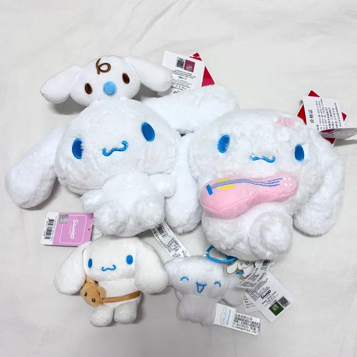 [BUNJANG] Sanrio Cinnamoroll Medium Mini Doll Keyring Bundle Set / 일괄) 산리오 시나모롤 중형 미니 인형 키링 세트 판매