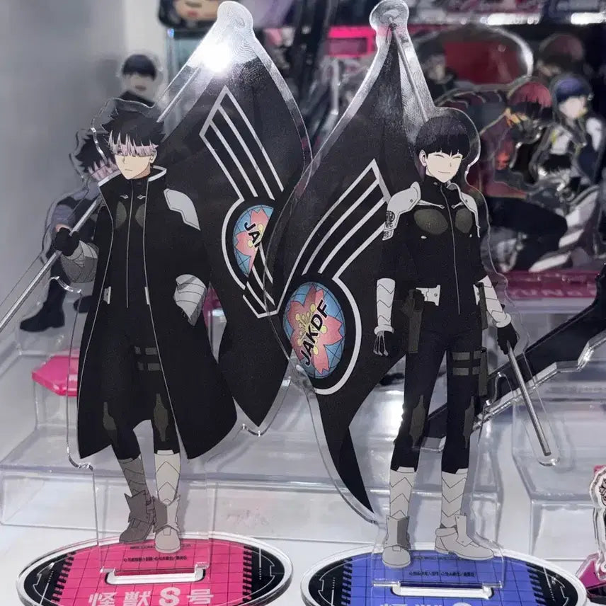 [BUNJANG] Kaiju No. 8 Narumi Gen &amp; Hoshina Soushiro Flag Acrylic Stand / 괴수8호 나루미 겐 호시나 소우시로 깃발 아크릴 스탠드