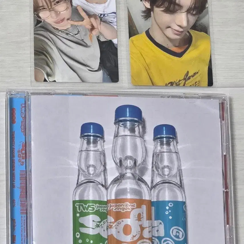 [BUNJANG] TWS Soda Soda Japan Normal Edition Album + Dohyun &amp; Kyoungmin Unit Photocard + Han Jin Photocard / 투어스 소다소다 일본 통상반 앨범+ 도훈경민 유닛포카1 + 한진 포카1