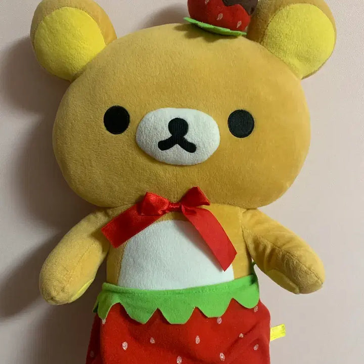 [BUNJANG] Rilakkuma 2013 Chocolate Fondue Strawberry Classic Plush Toy / 희귀) 2013 고전 리락쿠마 초코 퐁듀 딸기 인형
