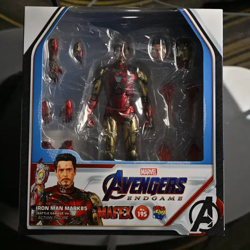 [BUNJANG] Medicom Toy MAFEX Iron Man Mark 85 Battle Damaged Version with Custom Tony Stark Head / 마펙스 아이언맨 마크85 배틀데미지 + 커스텀 헤드