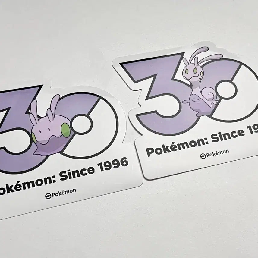 [BUNJANG] Pokemon 30th Anniversary Logo Sticker Set (Mikkumera, Mikkunail) / 포켓몬) 30주년 기념 로고 스티커 미끄메라, 미끄네일