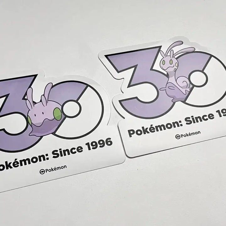 [BUNJANG] Pokemon 30th Anniversary Logo Sticker Set (Mikkumera, Mikkunail) / 포켓몬) 30주년 기념 로고 스티커 미끄메라, 미끄네일