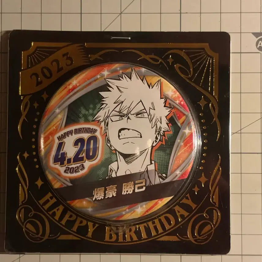 [BUNJANG] My Hero Academia Bakugo Katsuki 2023 Birthday Can Badge / 나히아 히로아카 바쿠고 카츠키 버스데이 생일 캔뱃지 2023
