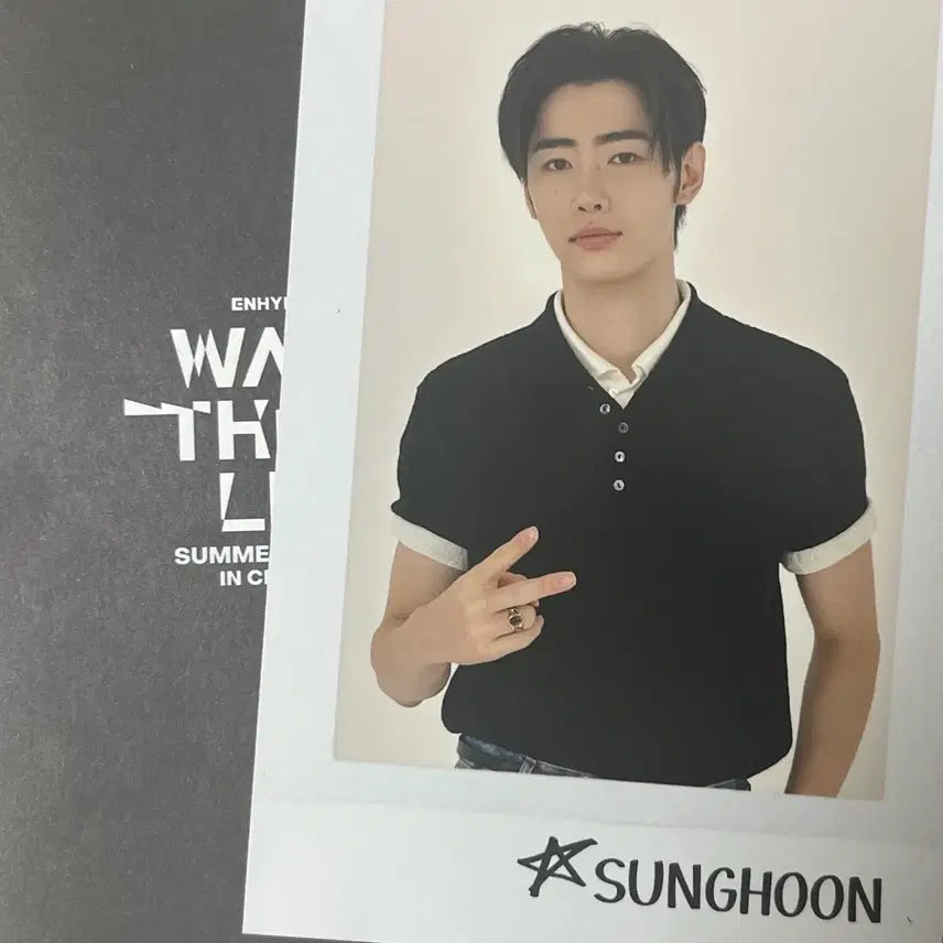 [BUNJANG] ENHYPEN Sunghoon Work The Label CGV 1st Week Exclusive Postcard / 엔하이픈 워크더라인 cgv 1주차 성훈 특전 엽서