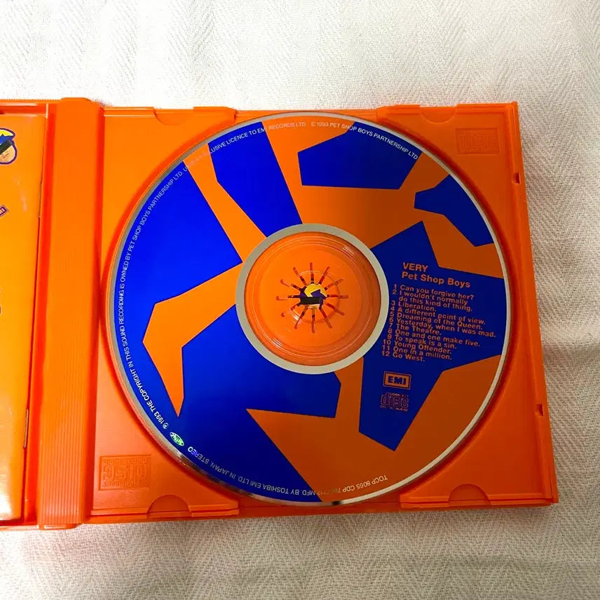 [BUNJANG] Pet Shop Boys Very Orange Case CD / Petshop Boys - Very 오렌지 케이스 CD