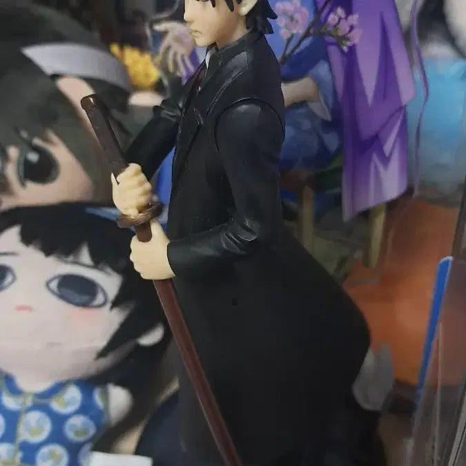 [BUNJANG] Gintama Hijikata Toshiro &amp; Dog Figure Bundle Set / 은혼 히지카타 해영 피규어 강아지 피규어 일괄