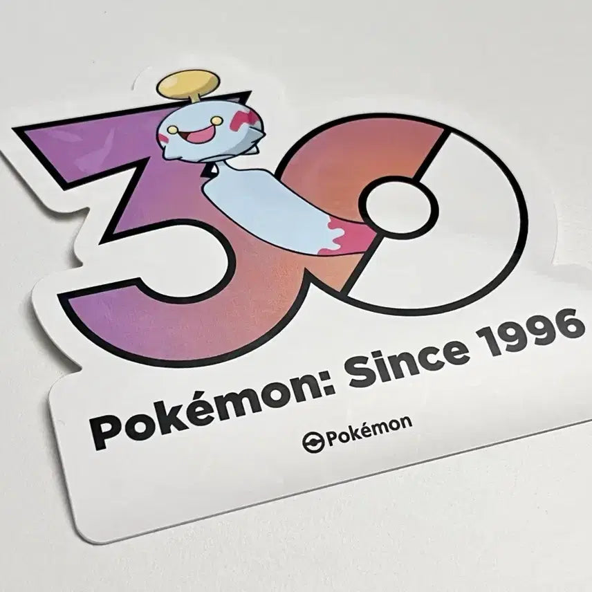 [BUNJANG] Pokemon 30th Anniversary Logo Sticker (30th Anniversary Logo Sticker) / 포켓몬) 30주년 기념 로고 스티커 치렁