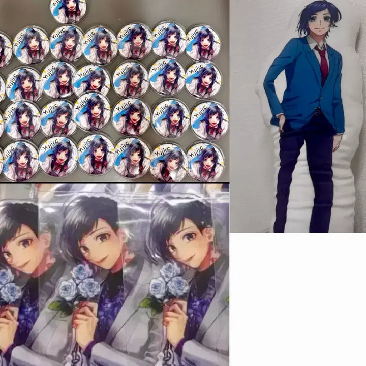 [BUNJANG] HoneyWorks HoneyWorks Yujiro Badge, Dakimakura, Acrylic Stand Bundle Set / *일괄* 허니웍스 유지로 뱃지, 다키마쿠라, 아크릴스탠드
