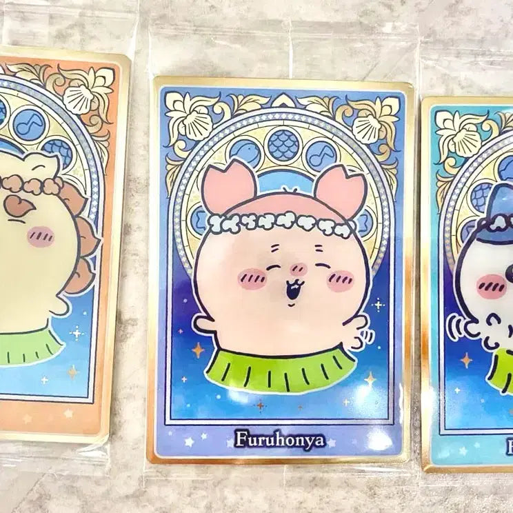 [BUNJANG] Chiikawa Mermaid Island Wafer Card Set (3 Types) / 치이카와 먼작귀 인어섬 웨하스 카드 3종