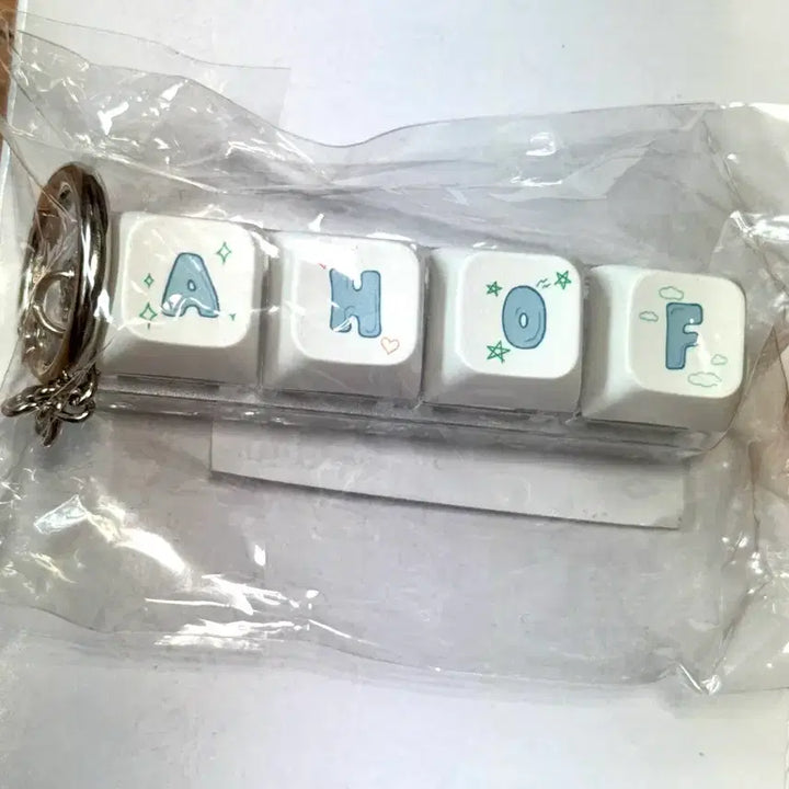 [BUNJANG] AHOF Keyboard Keychain &amp; Hand Mirror Set / 아홉 AHOF 역조공 키링&amp;손거울