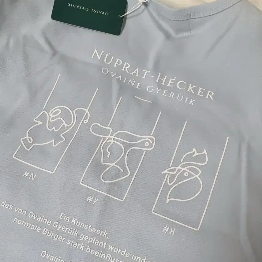[BUNJANG] Woowakgoodz Nuprou Hacker T-shirt Sky Blue S / 우왁굳즈 눕프로해커 하늘색 S (택 o)