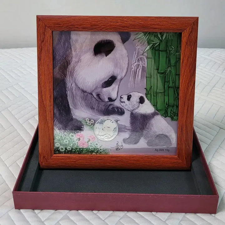 [BUNJANG] Panda Silver Coin Frame 10g Ag 999 &amp; 30g Ag 999 / 팬더 은화 액자 999 Ag 10g/ 은화 30g