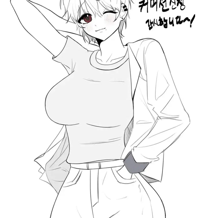 [BUNJANG] Character Illustration Commission / 몸매좋은 여캐반신 낙서 커미션