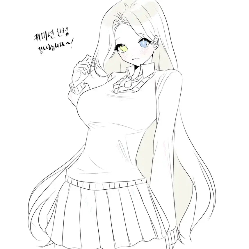 [BUNJANG] Character Illustration Commission / 몸매좋은 여캐반신 낙서 커미션