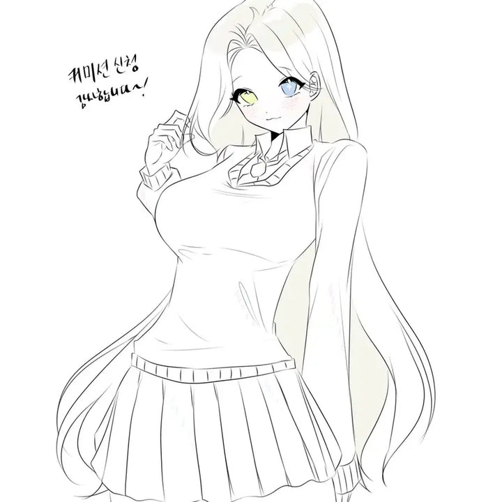 [BUNJANG] Character Illustration Commission / 몸매좋은 여캐반신 낙서 커미션
