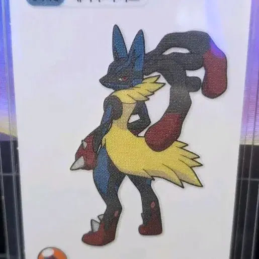 [BUNJANG] Pokemon Sticker Mega Evolution Mega Lucario / 포켓몬띠부씰 메가진화 메가루카리오