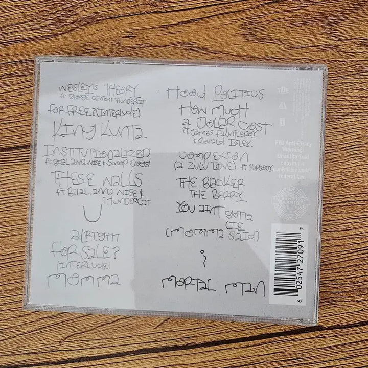 [BUNJANG] Kendrick Lamar 5th Album To Pimp A Butterfly Hip Hop CD / 캔드릭 라마 5집 tpab cd To Pimp A Butterfly 힙합