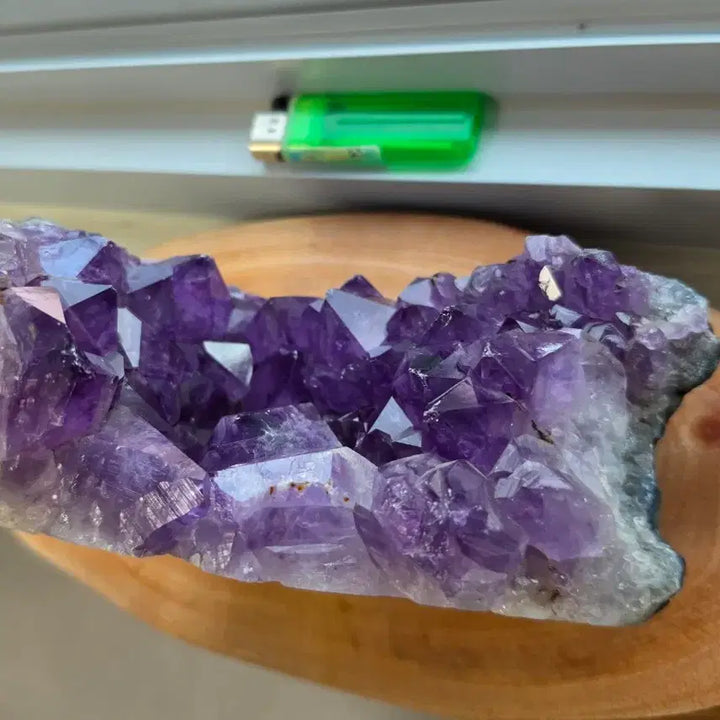 [BUNJANG] 2.1kg Natural Amethyst Cluster Raw Stone from Brazil / 브라질 천연 자수정 클러스터 원석(2.1kg) 수석