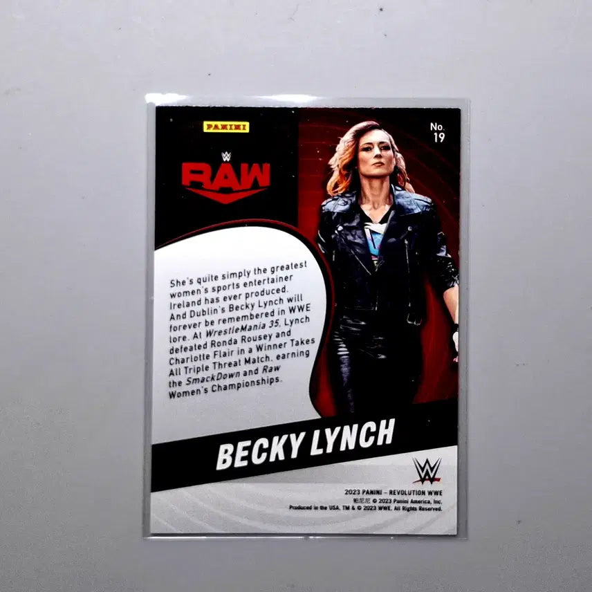 [BUNJANG] WWE Becky Lynch 2022 Panini Revolution Foil Card / WWE 베키린치 포일카드 2022 파니니 레볼루션