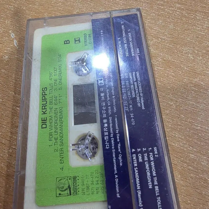 [BUNJANG] Die Krupps Metallica Tribute Cassette Tape / DIE KRUPPS 메탈리카 헌정 카세트 테이프