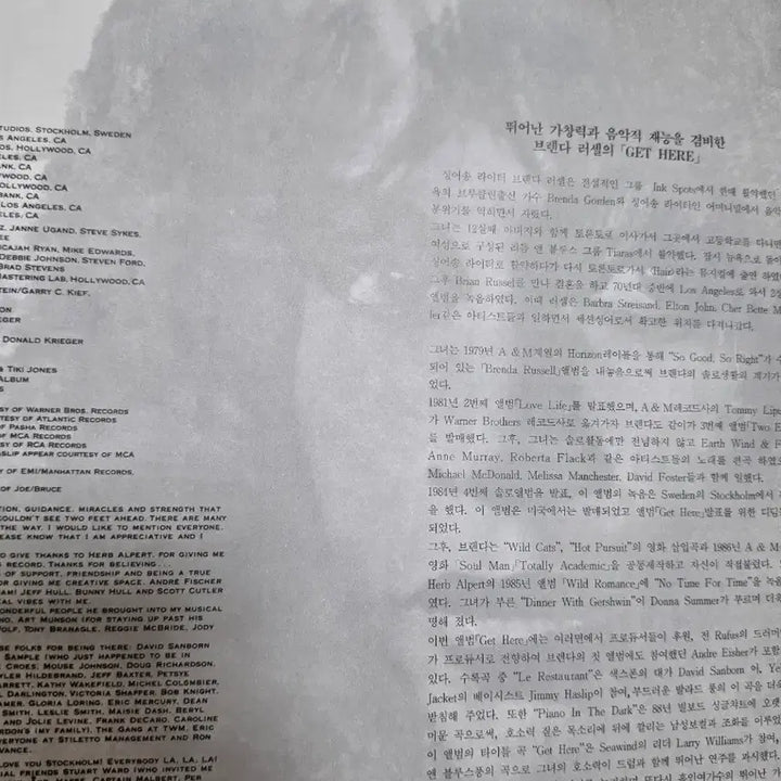 [BUNJANG] Brenda Russell Get Here LP / 브렌다 러셀 LP Get Here